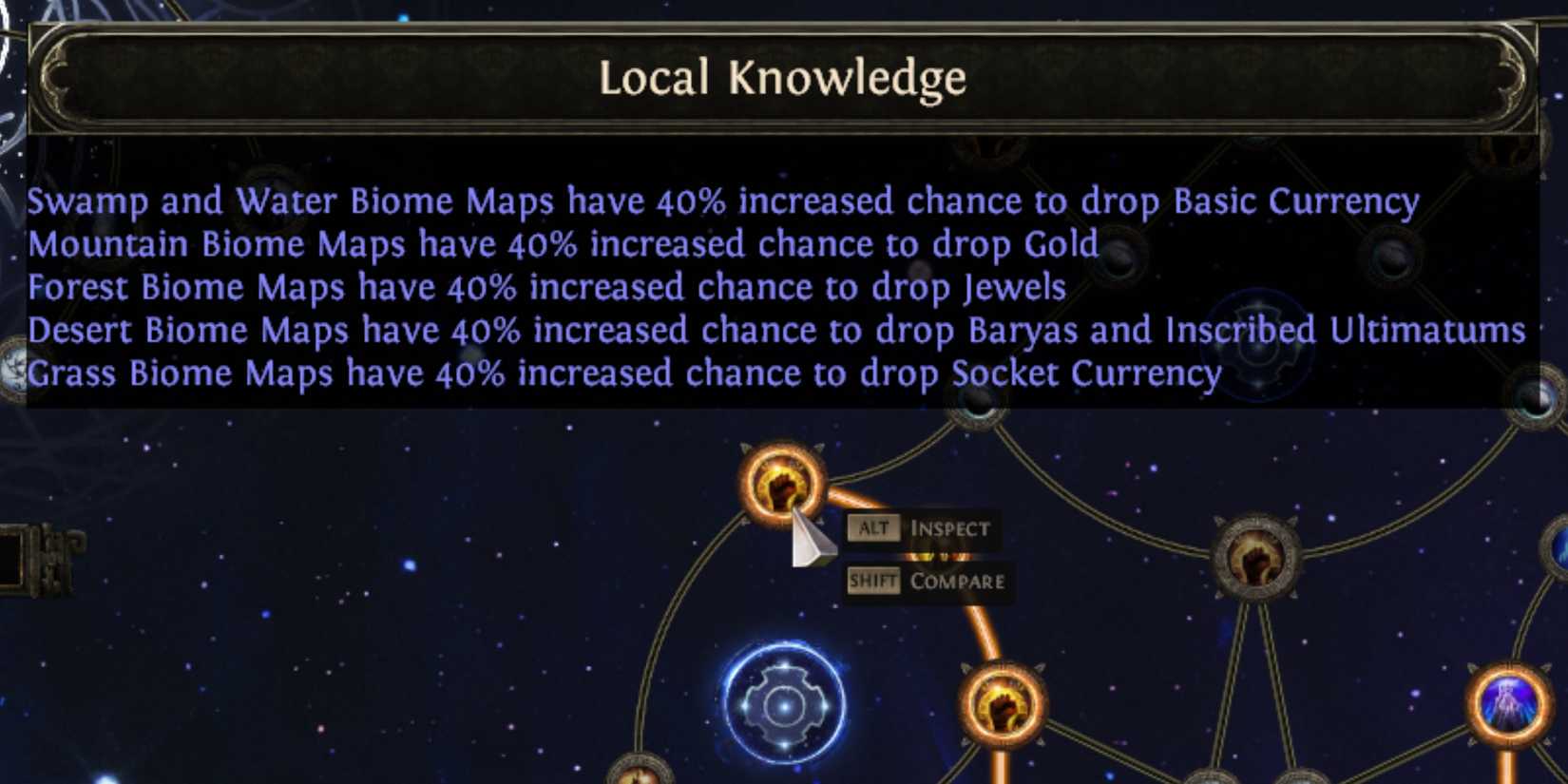 local knowledge atlas tree node in path of exile 2