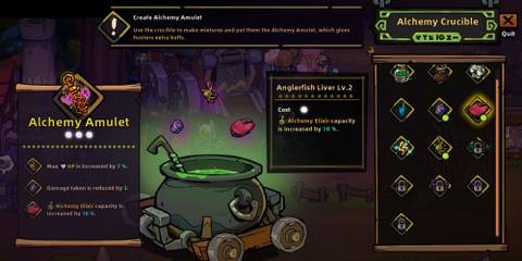 alchemy amulet in lost castle 2.