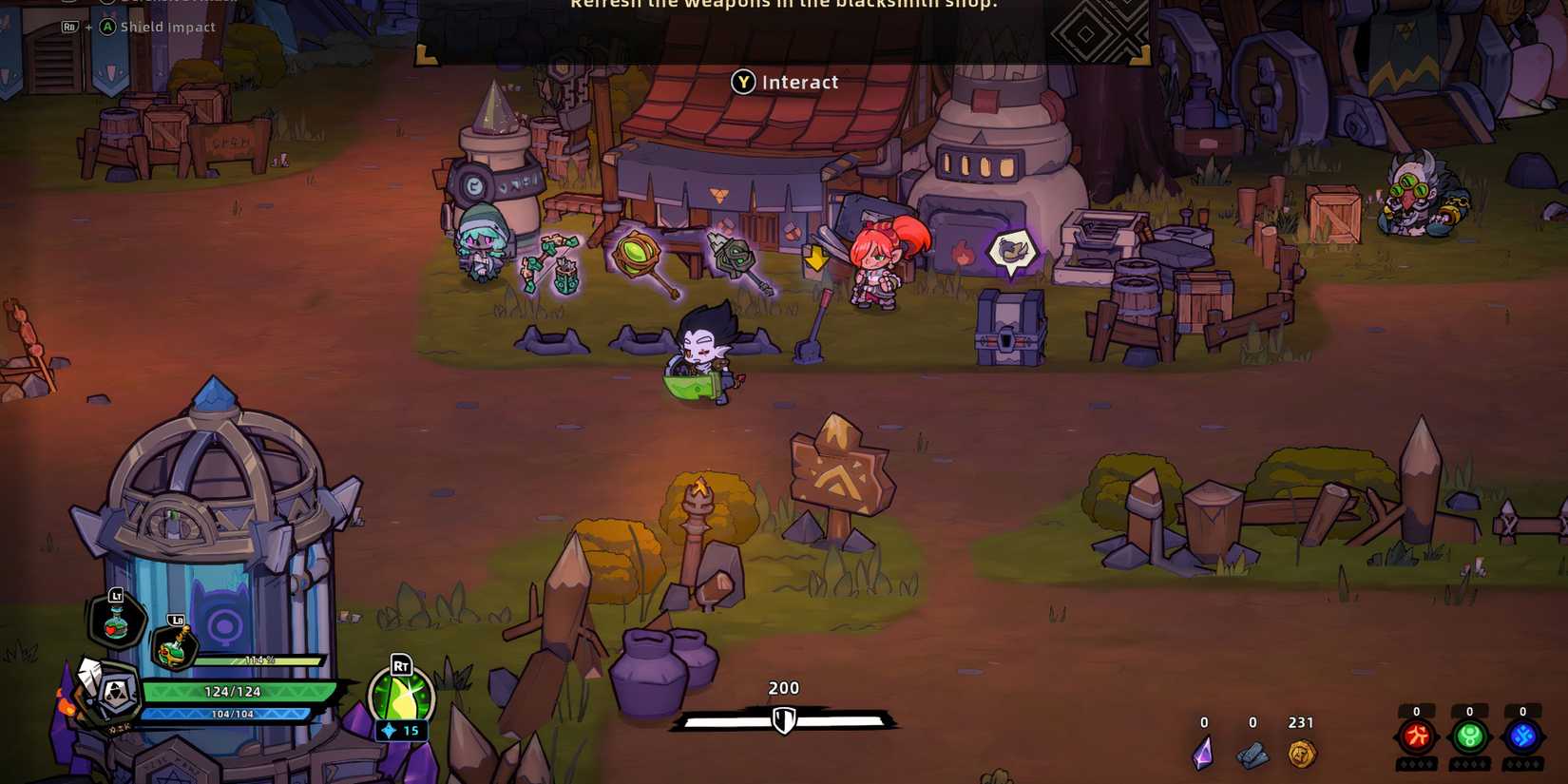 lost castle 2 weapon selection.