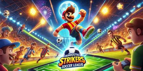 The cover art for Super Mario Strikers clone game Mariostro Strikers