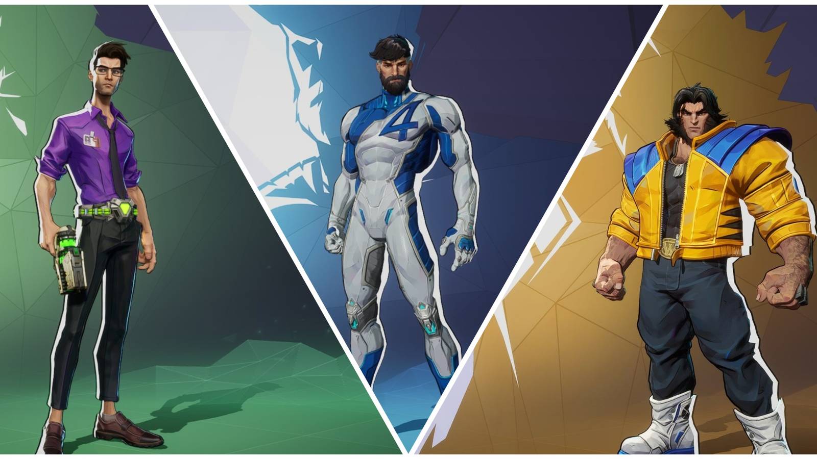 Marvel Rivals Bruce Banner Mister Fantastic Wolverine