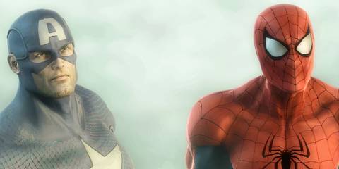 Captain America and Spider-Man in Marvel Ultimate Alliance