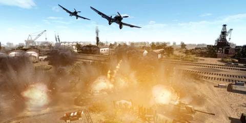 Men of War Assault Squad 2 aircraft bombing run