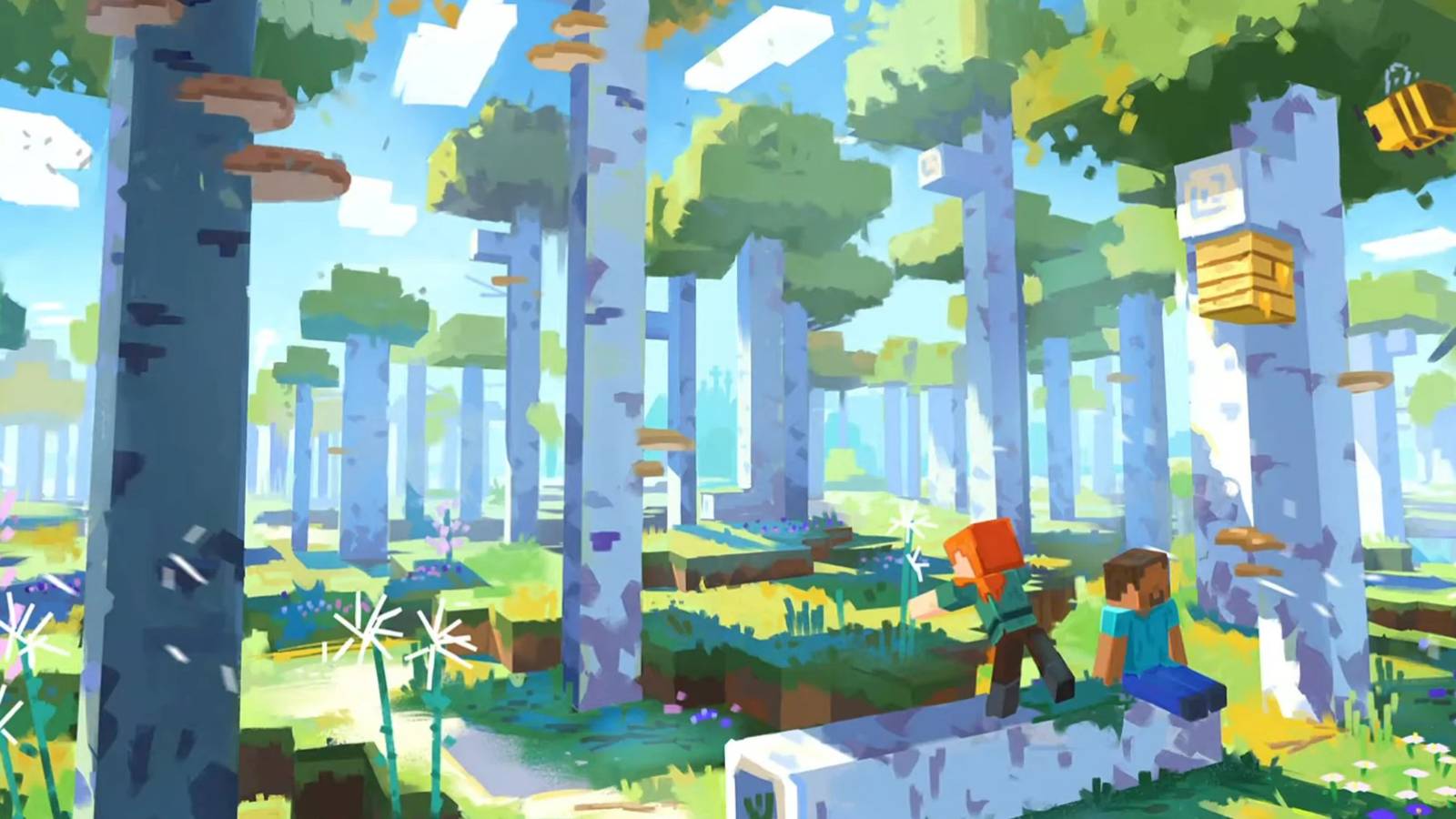 Minecraft Birch Forest Concept Art