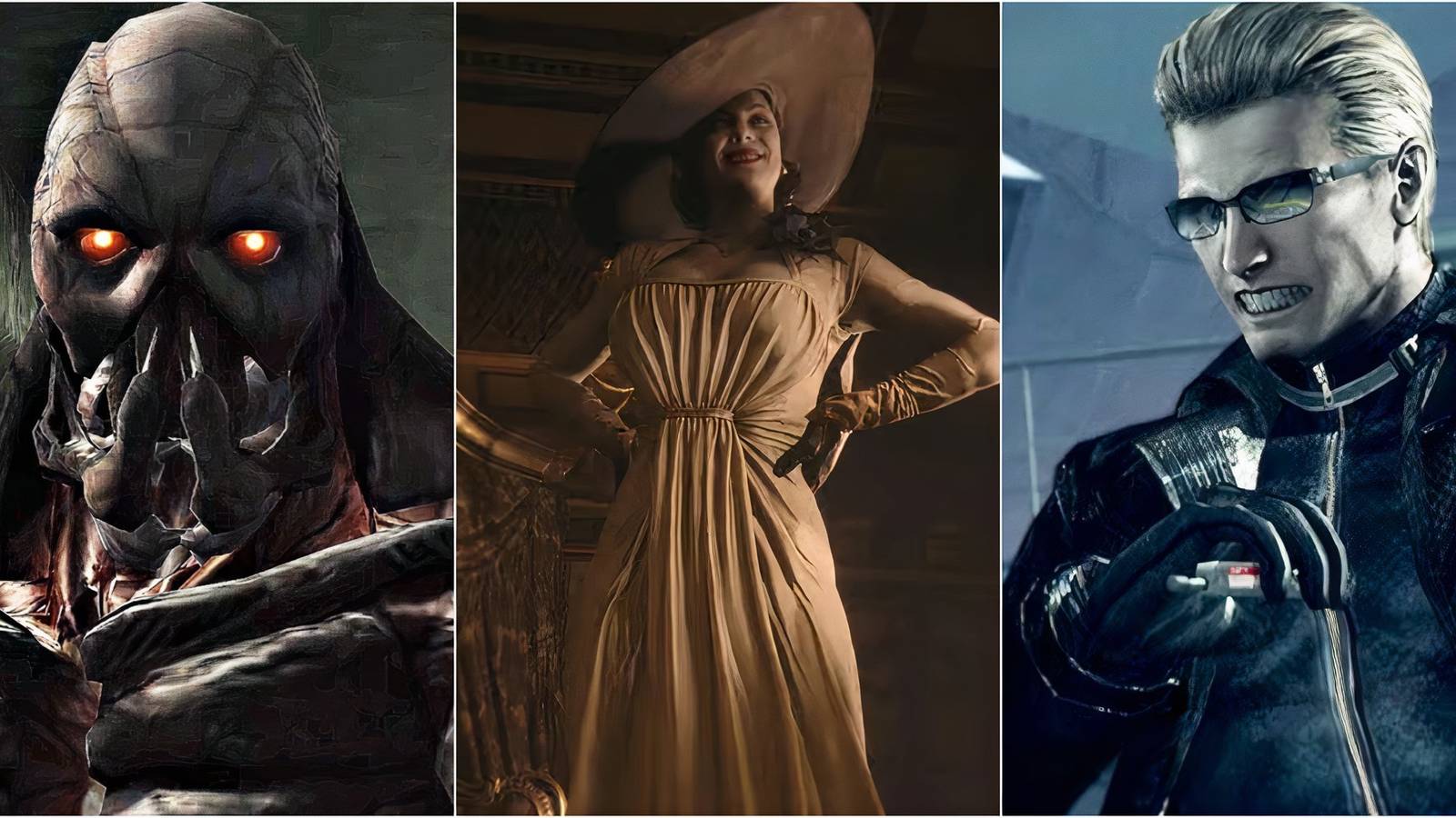 Verdugo, Lady Dimitrescu, Wesker