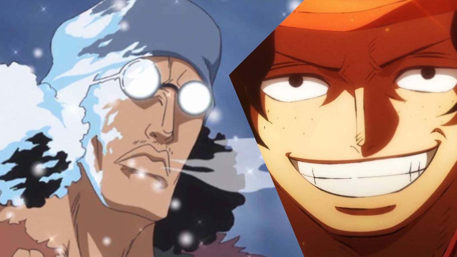 Kuzan and Ace, two Logia Devil Fruit users