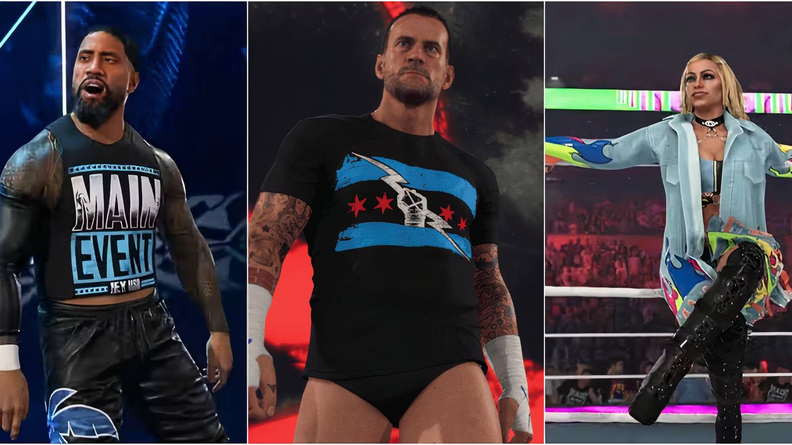 Jey Uso, CM Punk, Liv Morgan