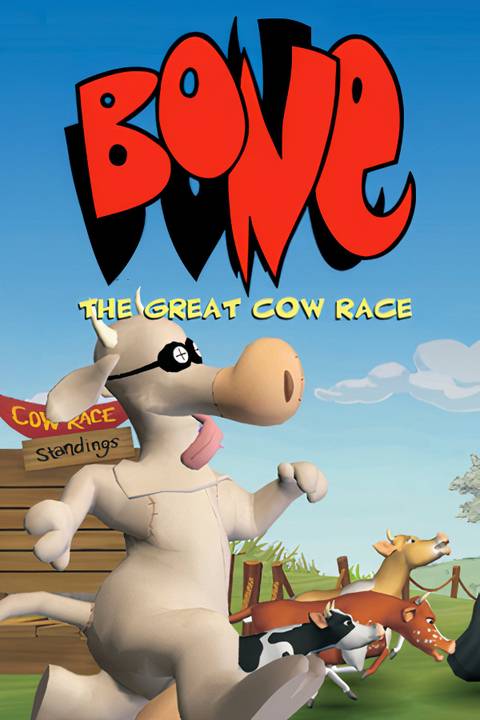 Bone: The Great Cow Race Tag Page Cover Art