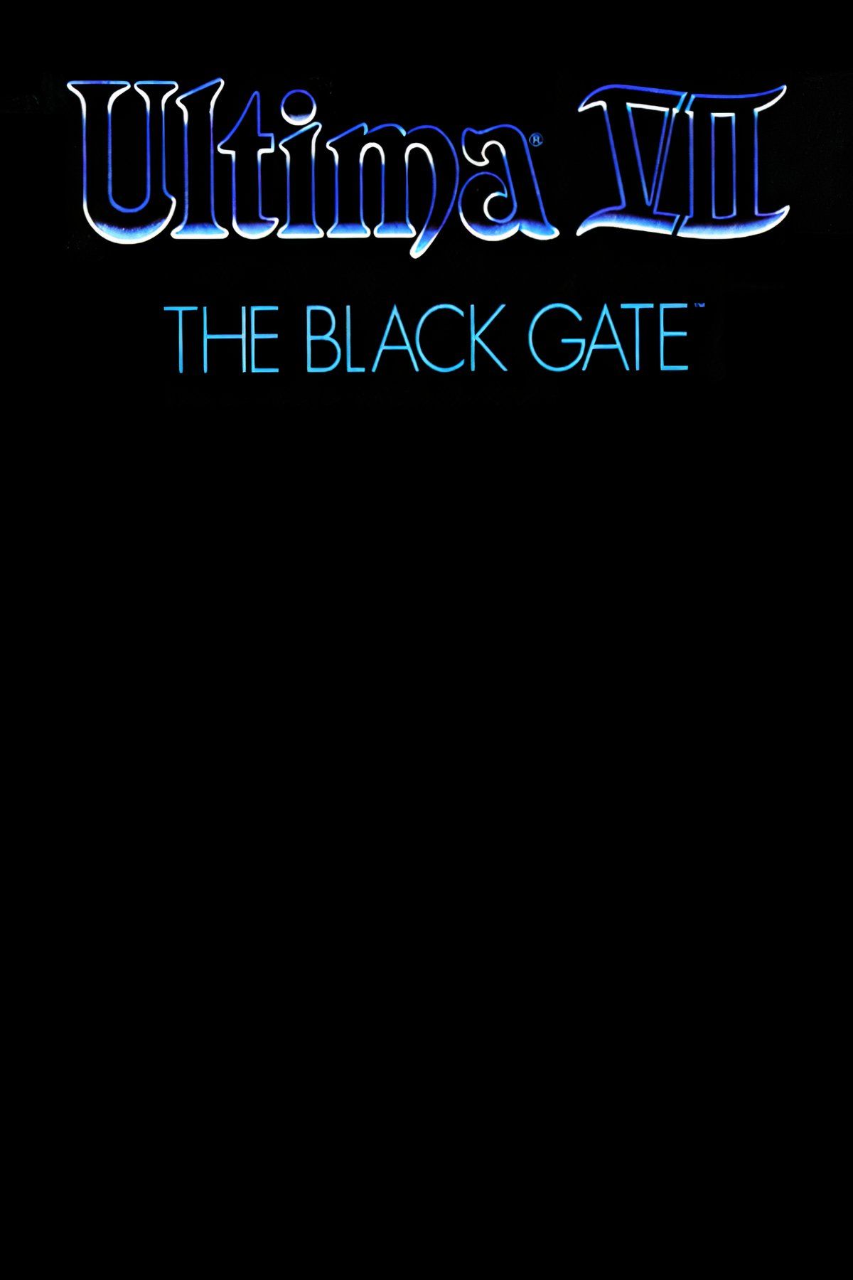 Ultima 7: The Black Gate Tag Page Cover Art