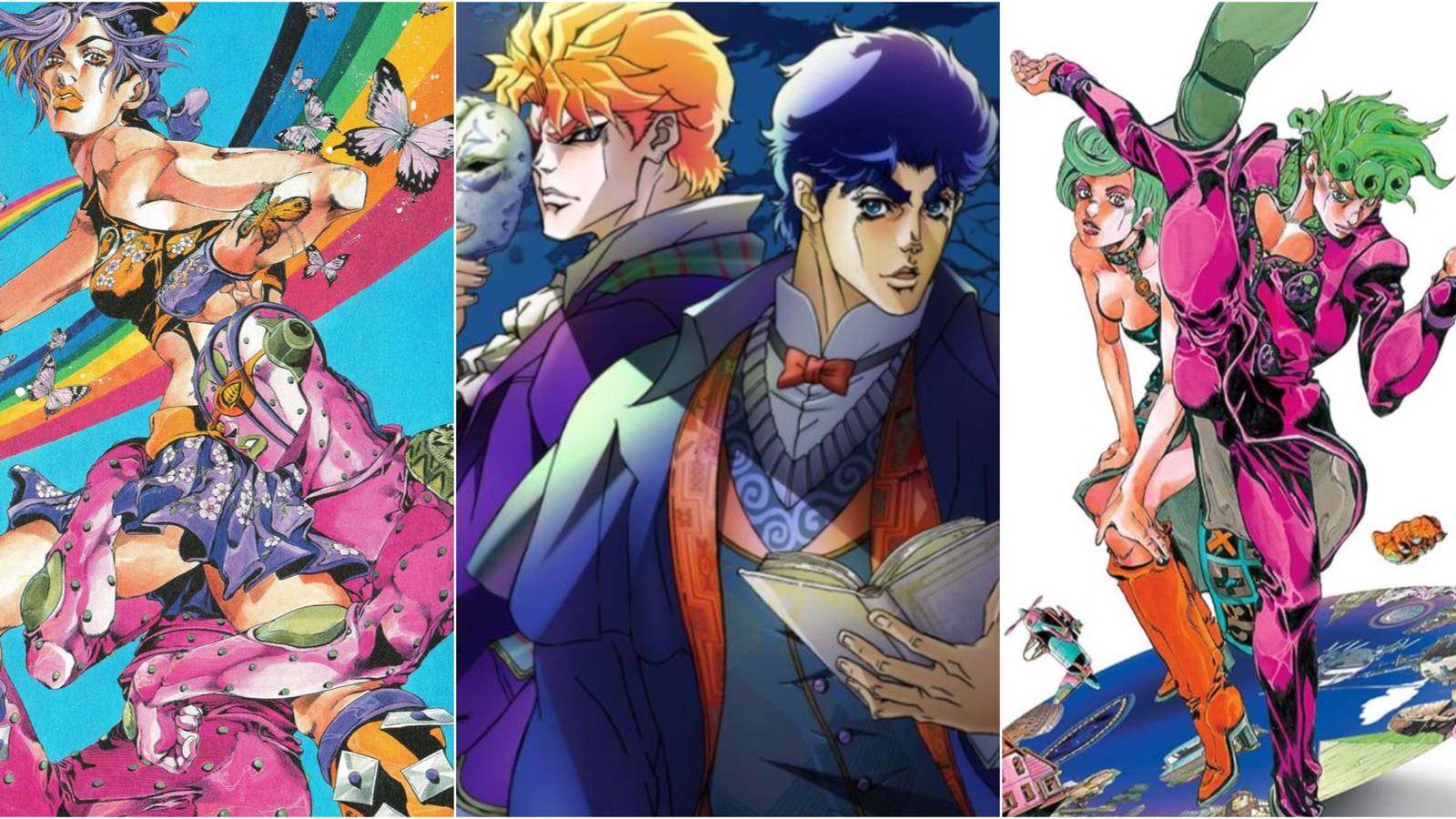Stone Ocean, Phantom Blood, Golden Wind