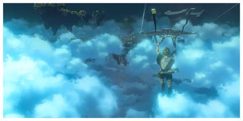 The Legend Of Zelda: Tears Of The Kingdom - IGDB Screenshot (Link Gliding)