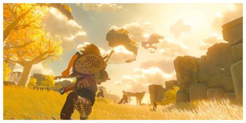 The Legend Of Zelda: Tears Of The Kingdom - IGDB Screenshot (Link Running)