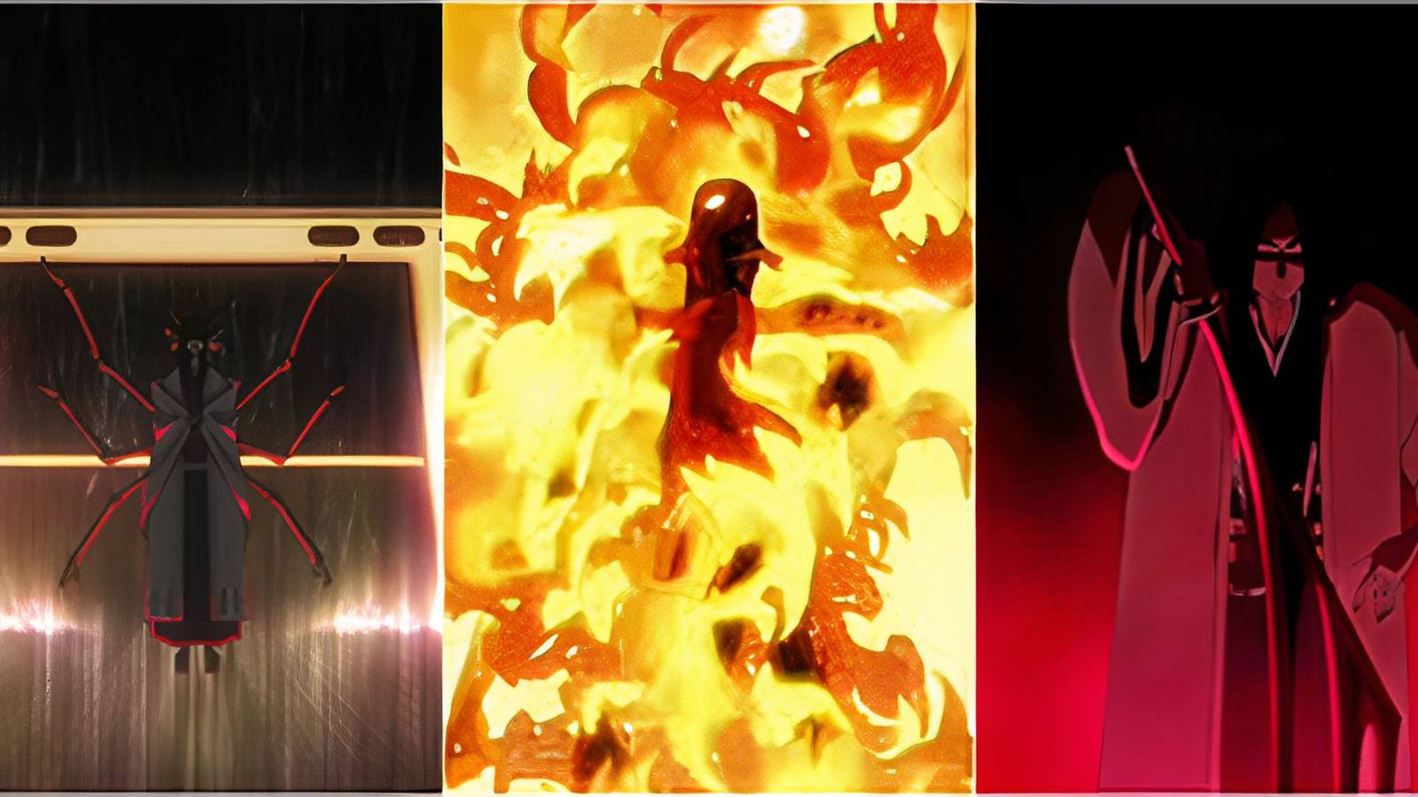 Senjumaru, Yamamaoot and Unohana Bankais