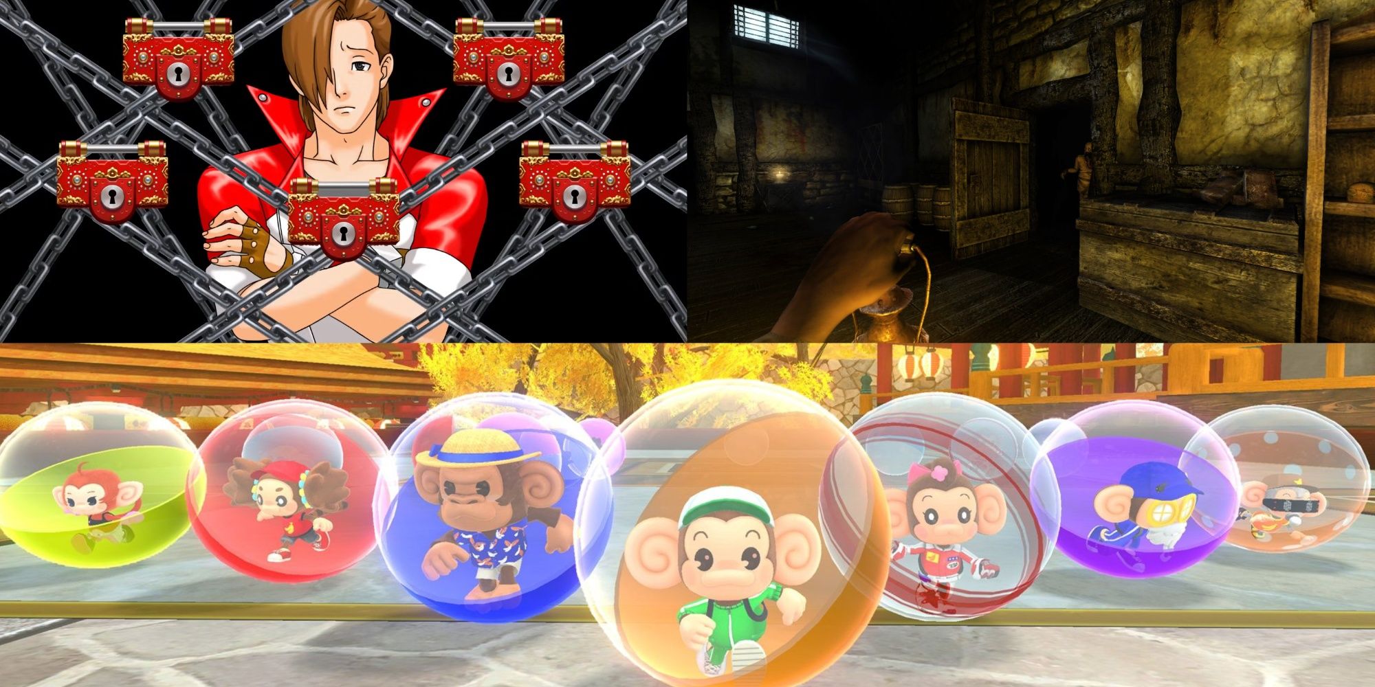 Ace Attorney, Amnesia and Super Monkey Ball