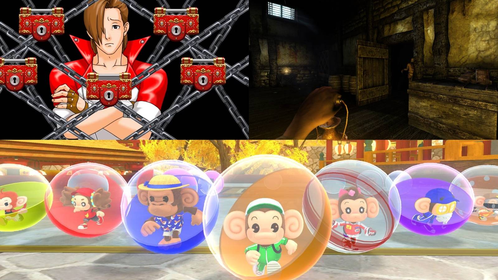 Ace Attorney, Amnesia and Super Monkey Ball