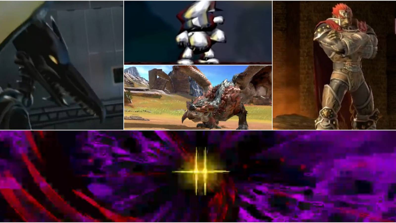 Ridley, Ganon, Metal Mario, Rathalos, Marx