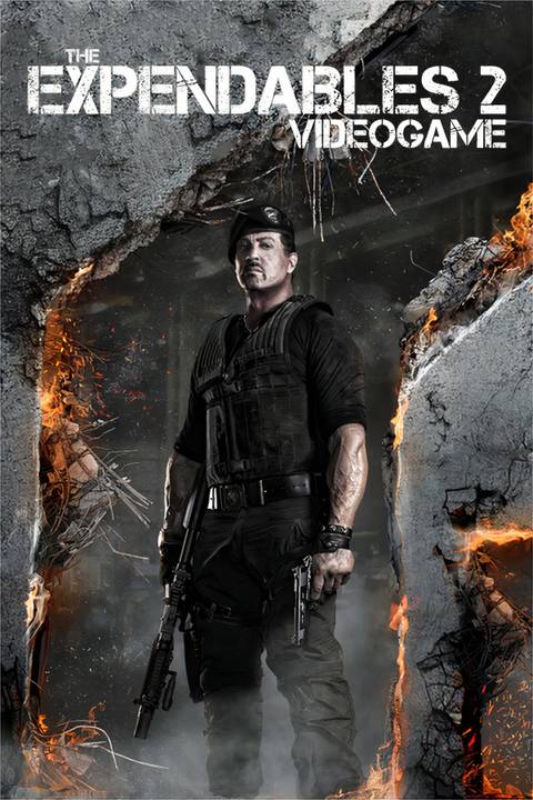 The Expendables 2 Videogame Tag Page Cover Art
