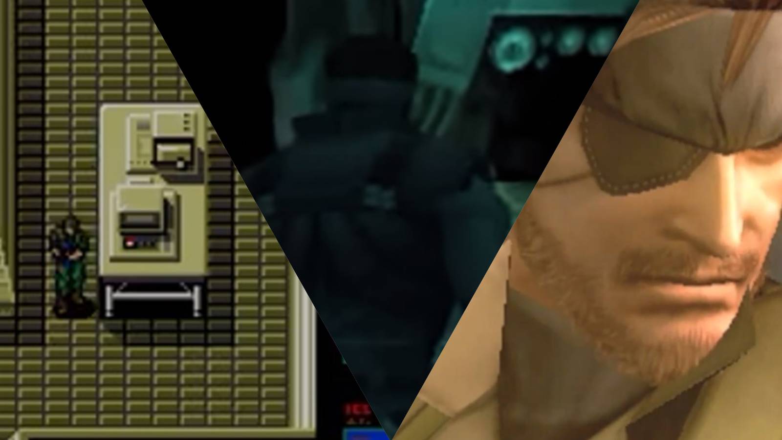 collage of 3 metal gear games