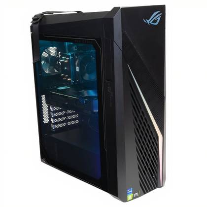 Asus Rog Pre Built Pc Cpu RTX 4070 Super Powered Prebuilt Gaming PC On Sale At Micro Center