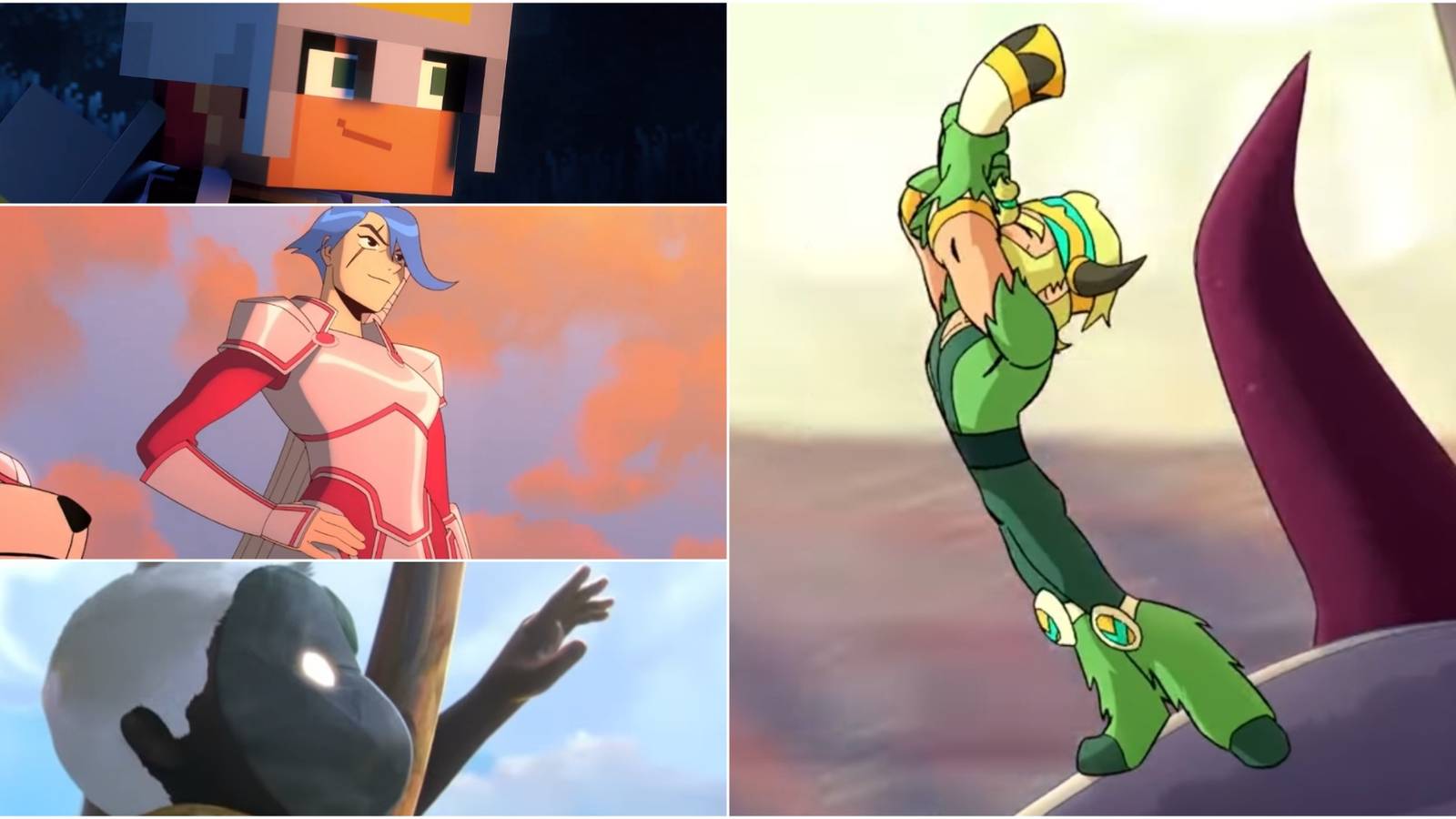 minecraft dungeon, wargroove, brawlhalla, sky: Children of the light