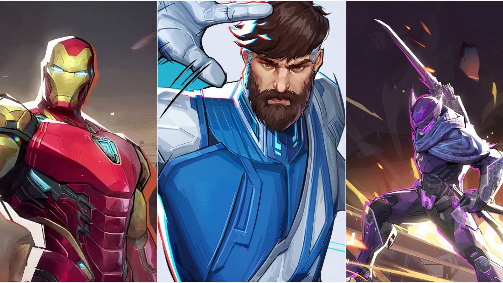 Iron Man, Mr. Fantastic, Hawkeye