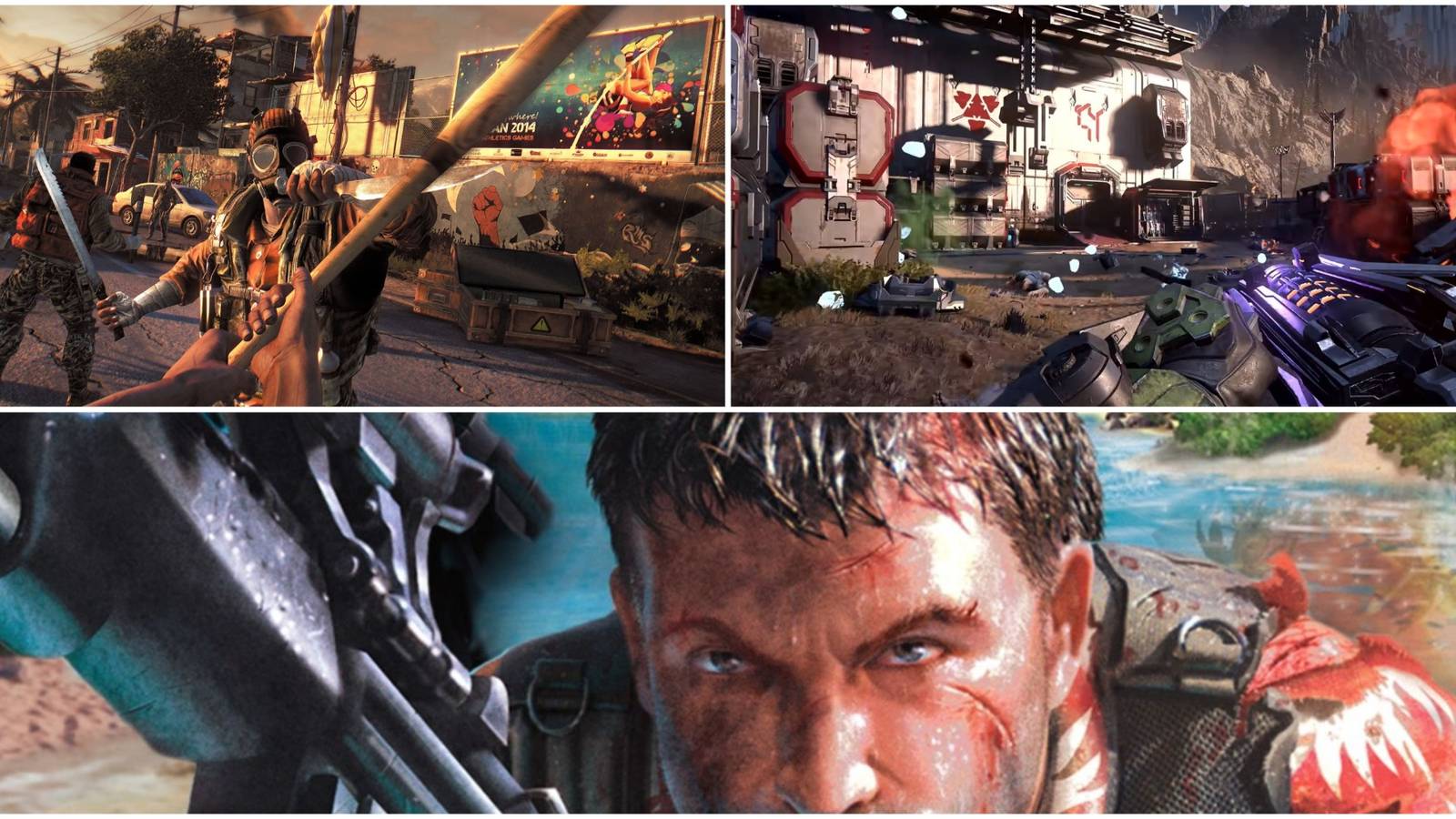 Far Cry 1, Dying Light, Halo Infinite