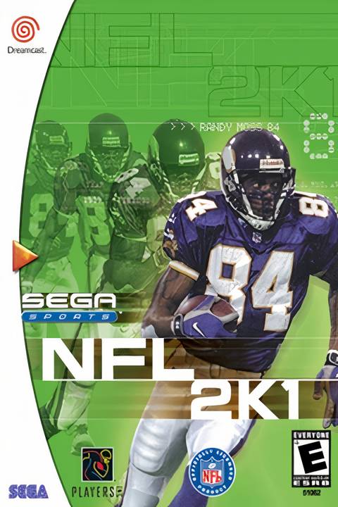 NFL 2K1 Tag Page Cover Art