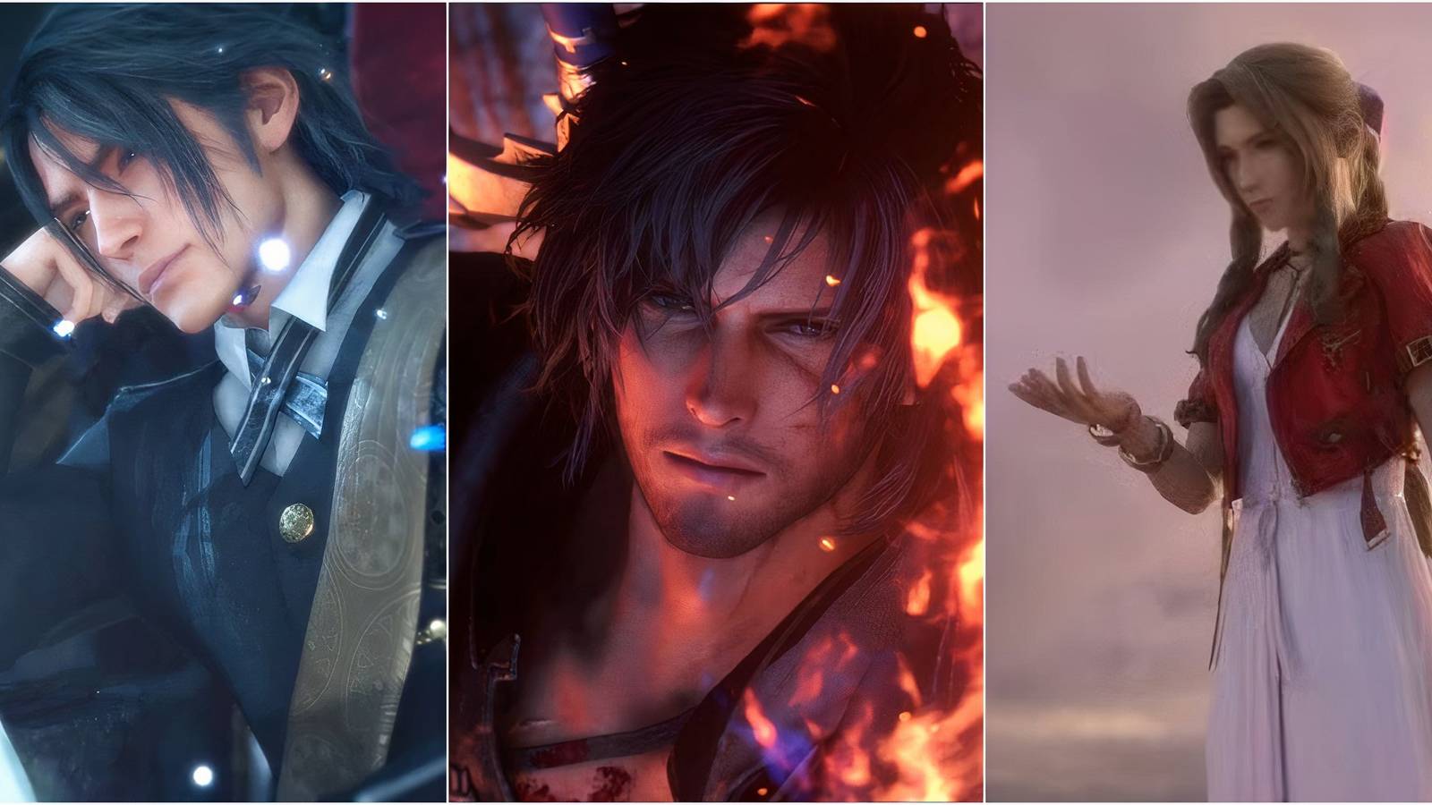 Noctis, Clive, Aerith