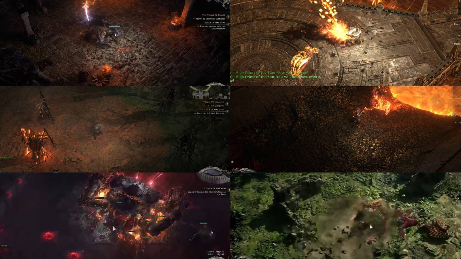 Path of Exile 2 Act 3 bosses mixed gameplay collage
