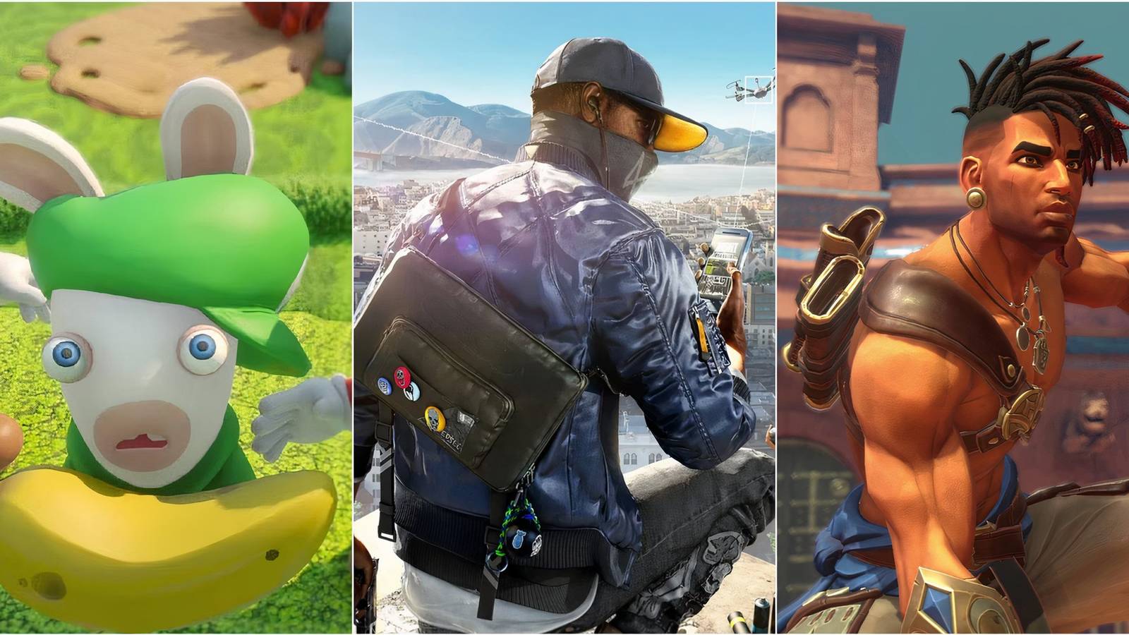 Mario + Rabbids, Watchdogs 2, Prince of Persia: The Lost Crown