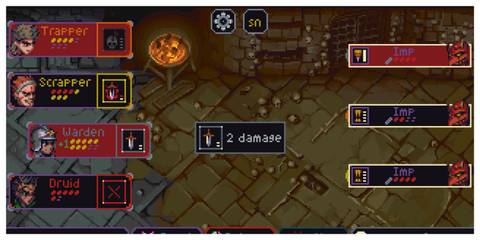 Slice & Dice - Steam Screenshot (Dealing Two Damage)