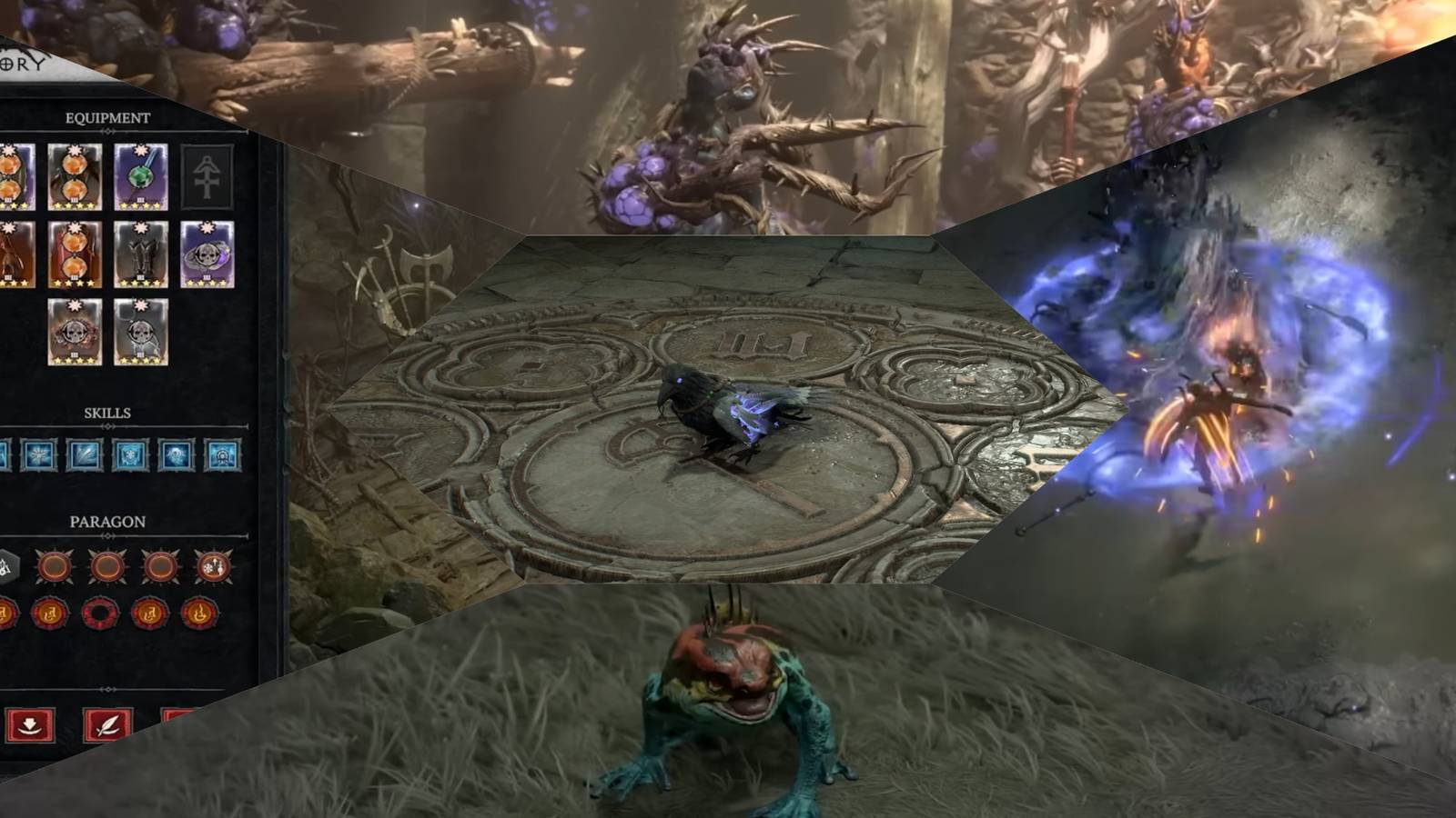Diablo 4 season 7 new features mixed gameplay collage