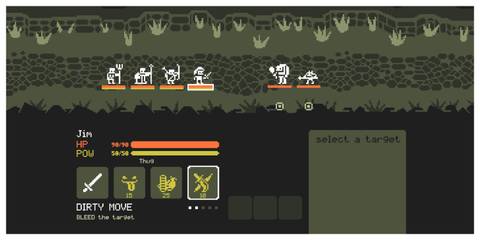 Tinyfolks - Steam Screenshot (Selecting A Target In Combat)