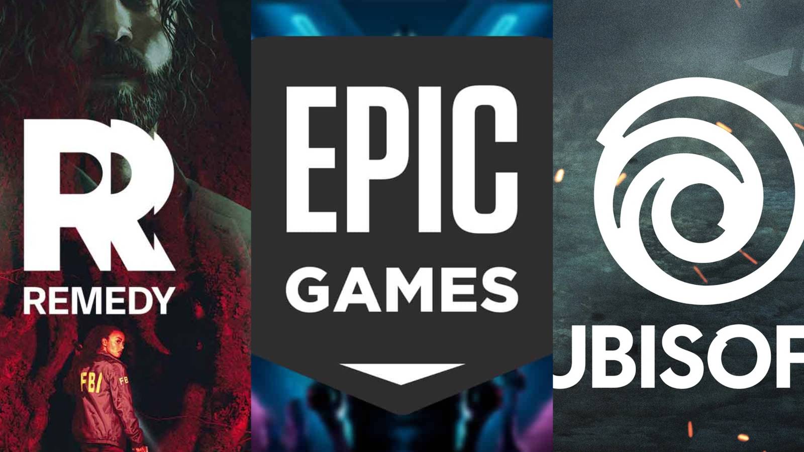 Remedy Entertainment Logo, Epic Games Logo, Ubisoft Logo
