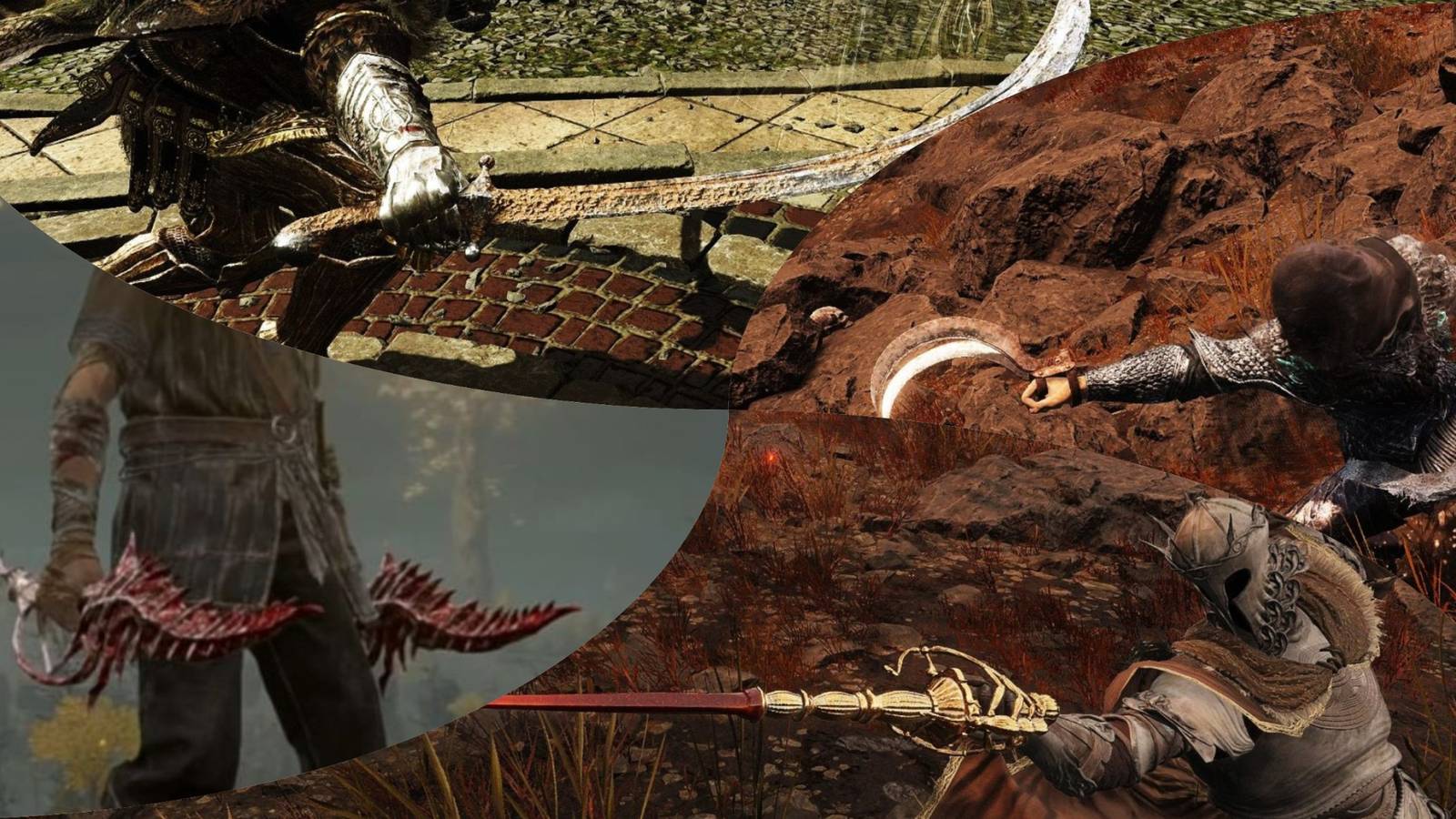 Elden Ring fastest weapons mixed gameplay collage