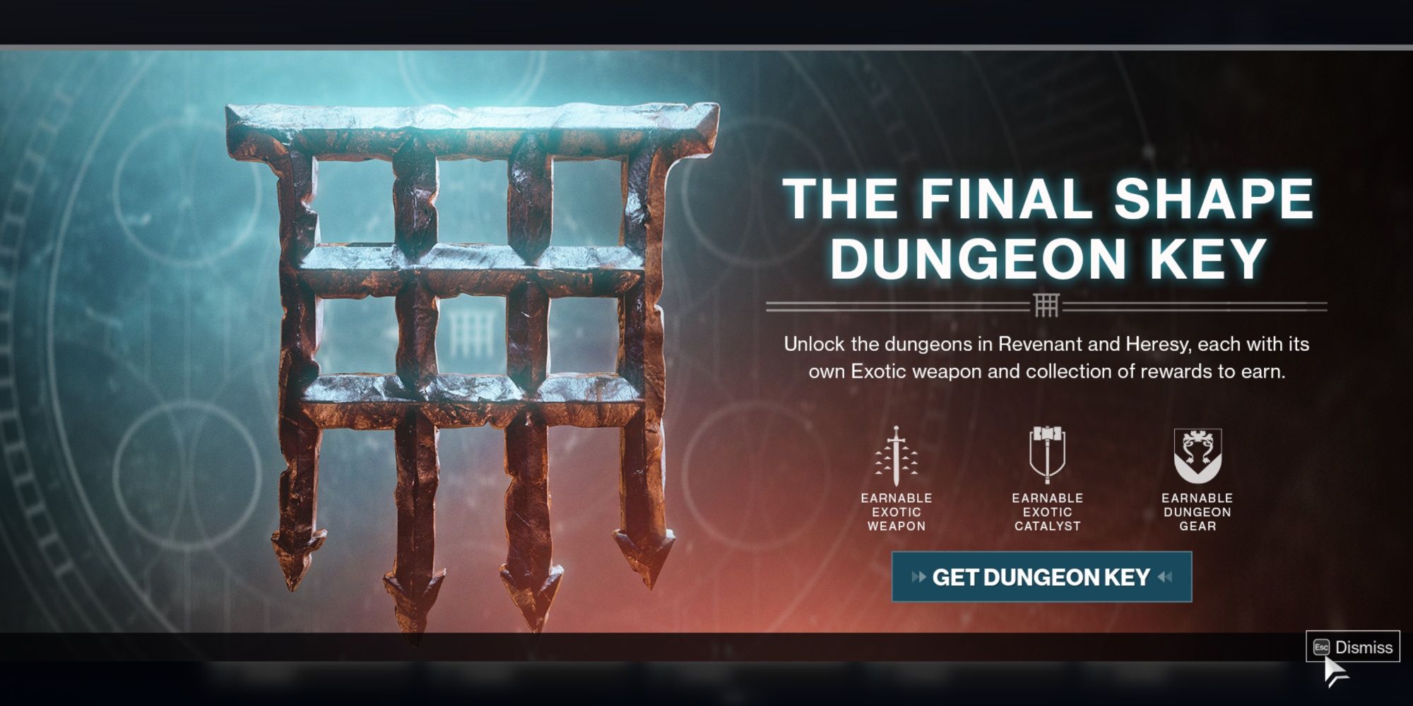 The Final Shape Dungeon Key Buy Page