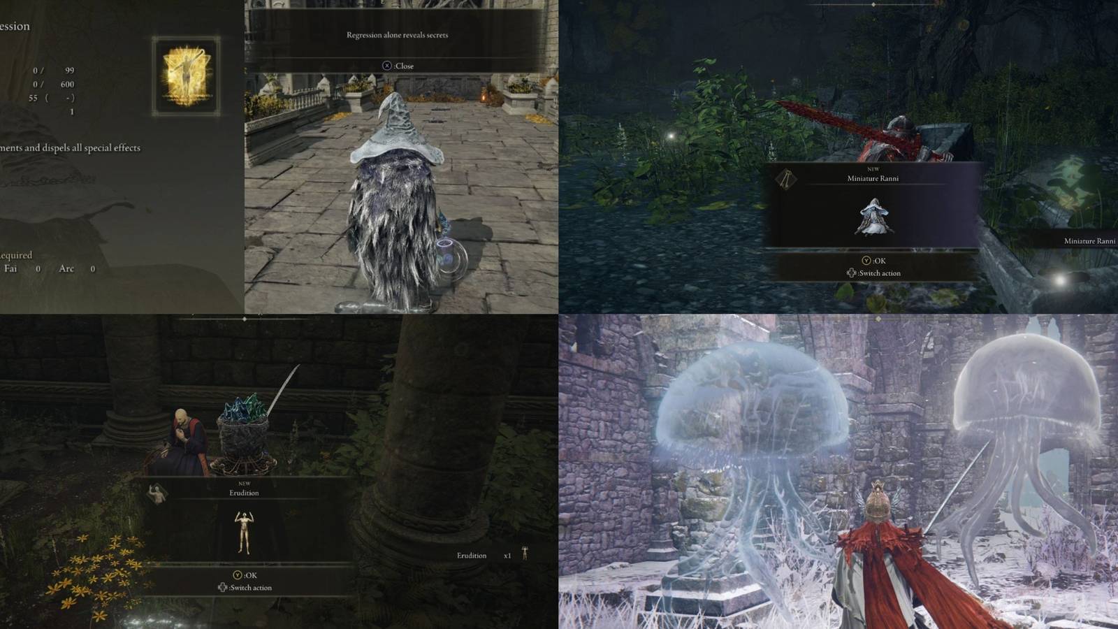 Elden Ring items with hidden purposes mixed screenshot collage