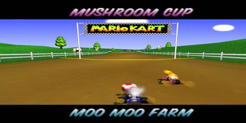 starting line of moo moo farm