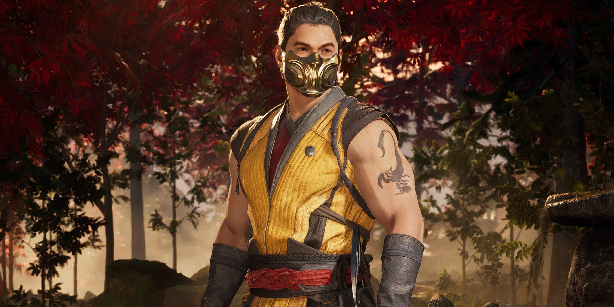 Gameplay screenshot of Scorpion in the Second Son Of The Lin Kuei palette