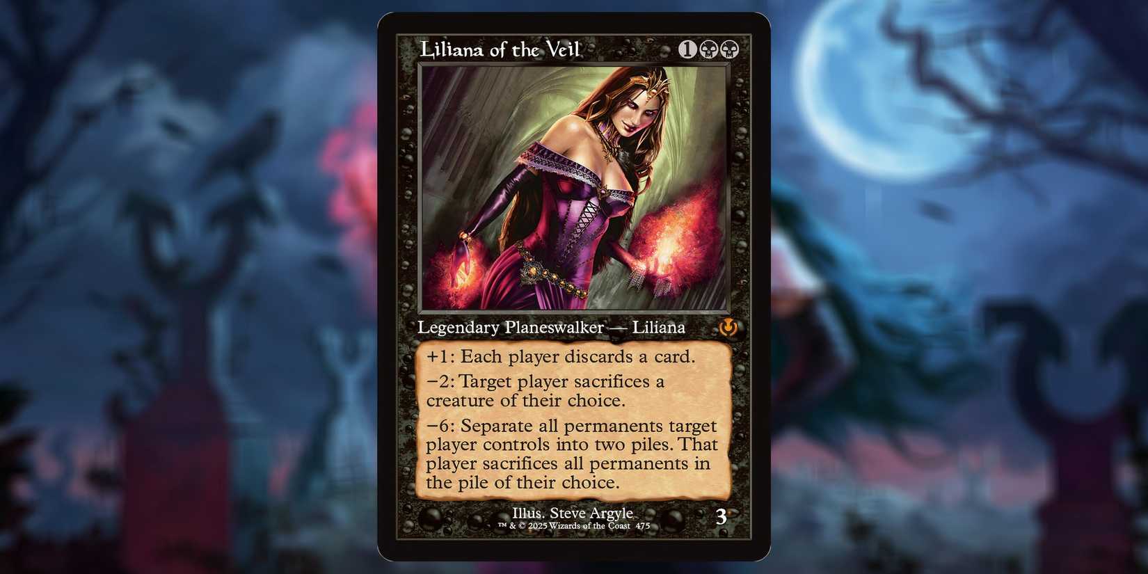 Magic: The Gathering Innistrad Remastered Liliana of the Veil Reprint