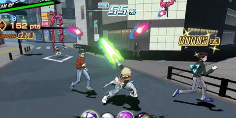 the party battling enemies