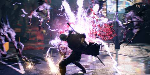 Nero fighting some enemies.