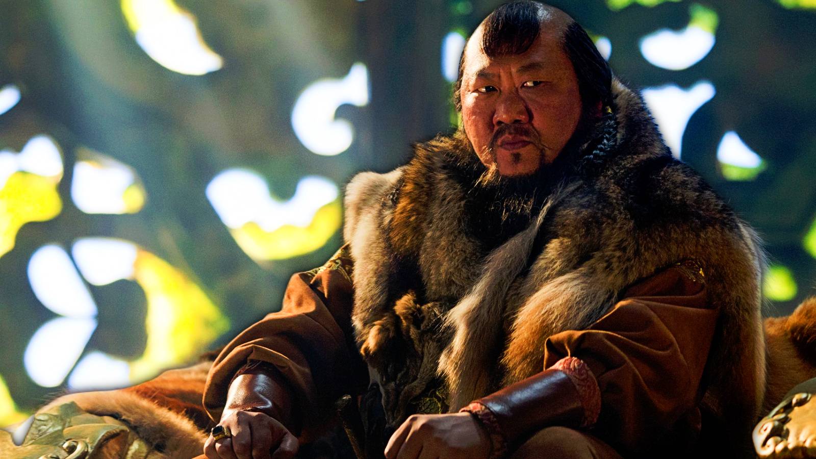benedict wong as kublai khan in netflix's marco polo series