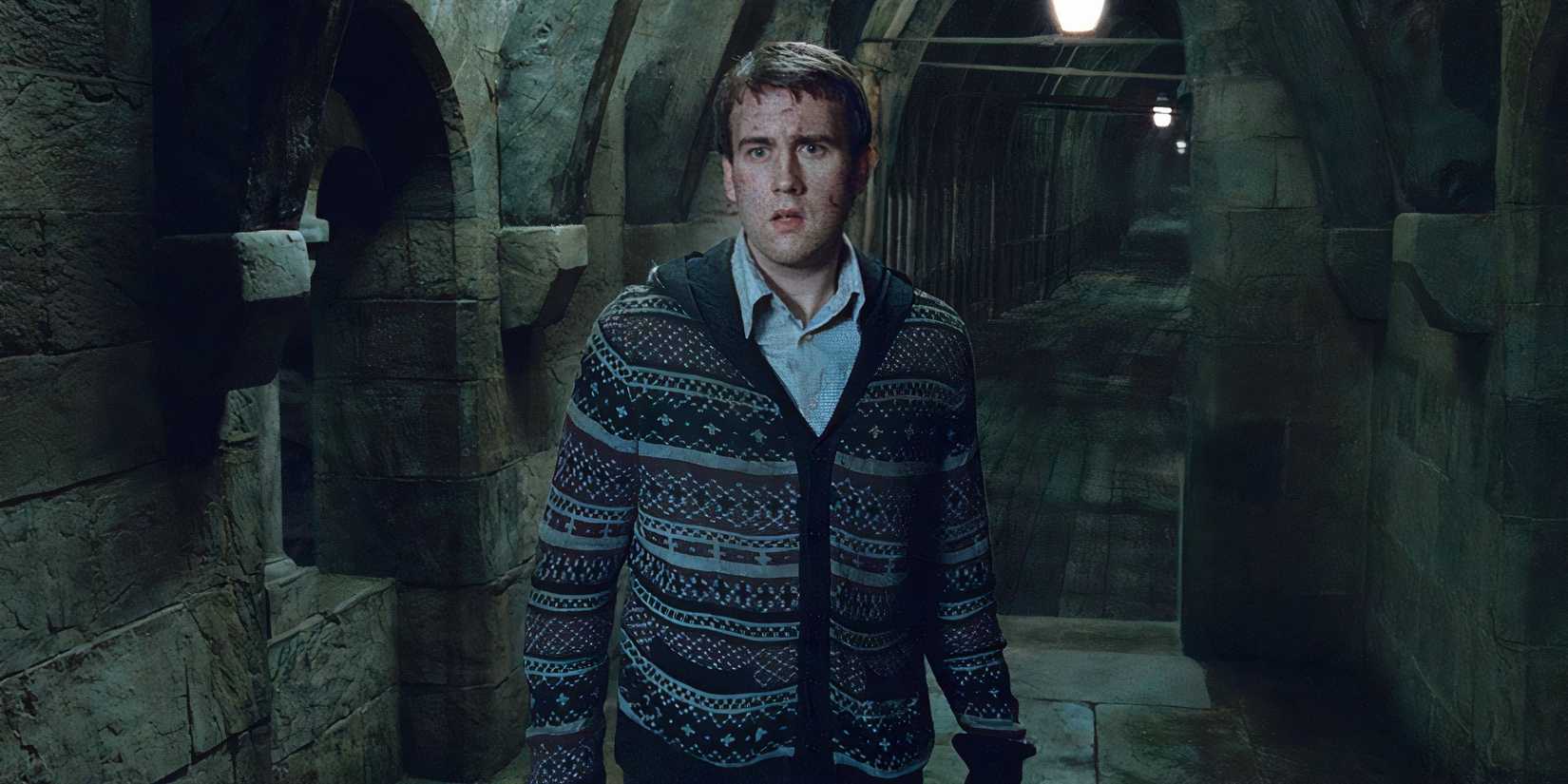 Neville Longbottom at Hogwarts in Harry Potter and the Deathly Hallows