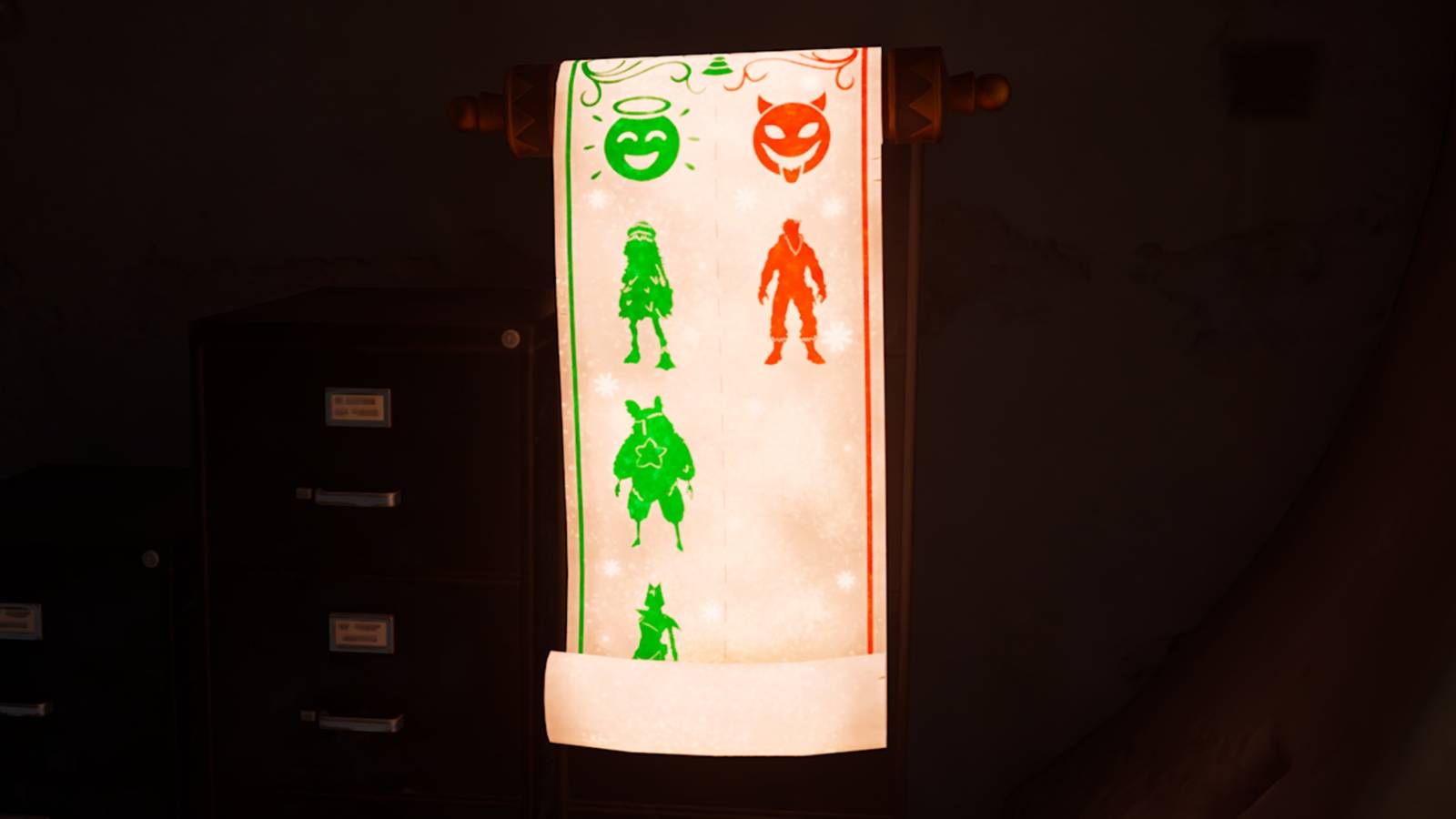 nice or naughty list fortnite