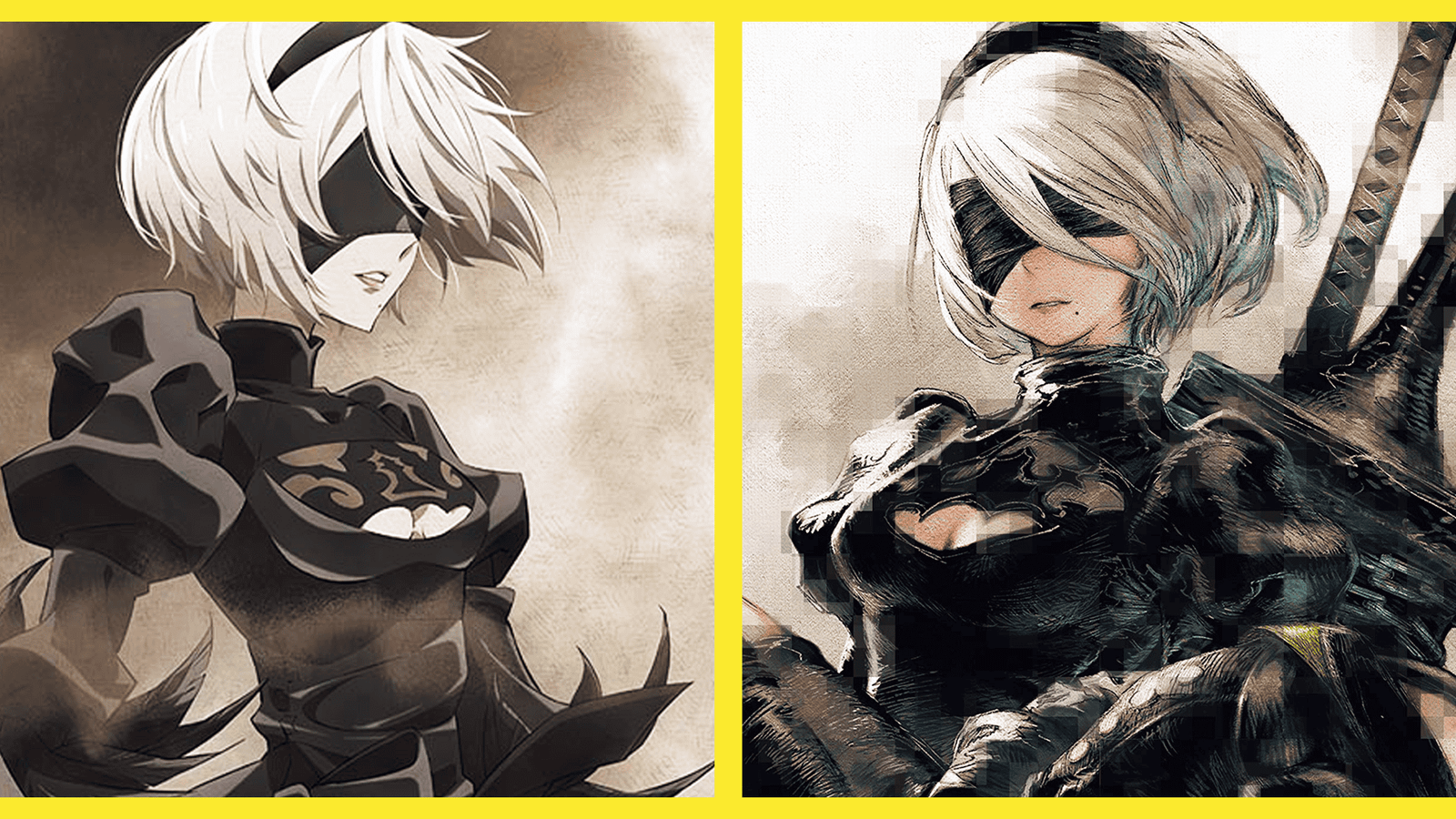 Nier Automata 2B Game and Anime