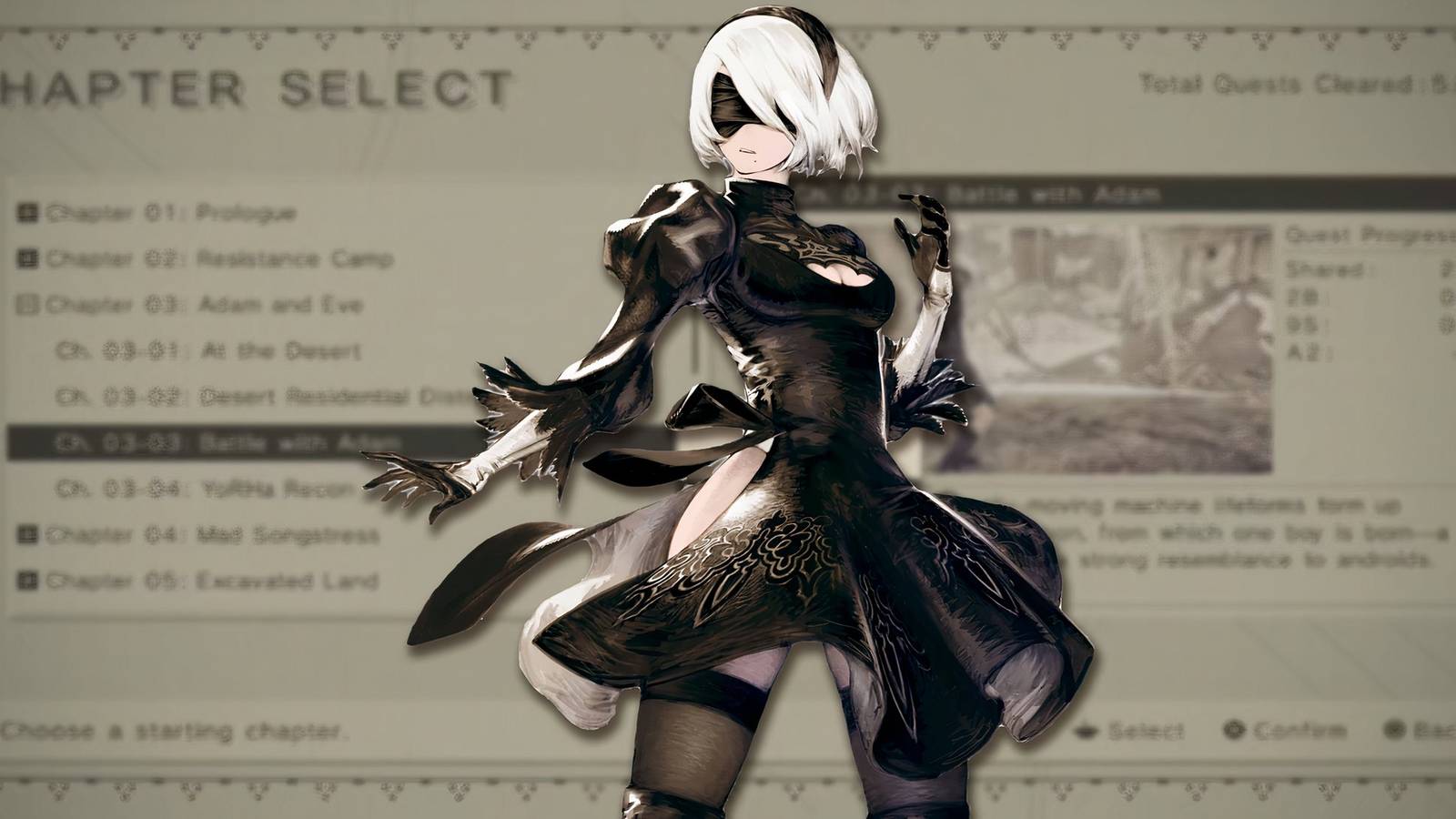 nier-automata-how-unlock-use-chapter-select