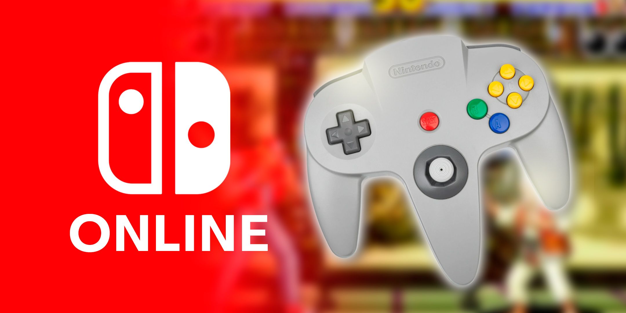 Nintendo Switch Online logo next to Nintendo 64 Controller