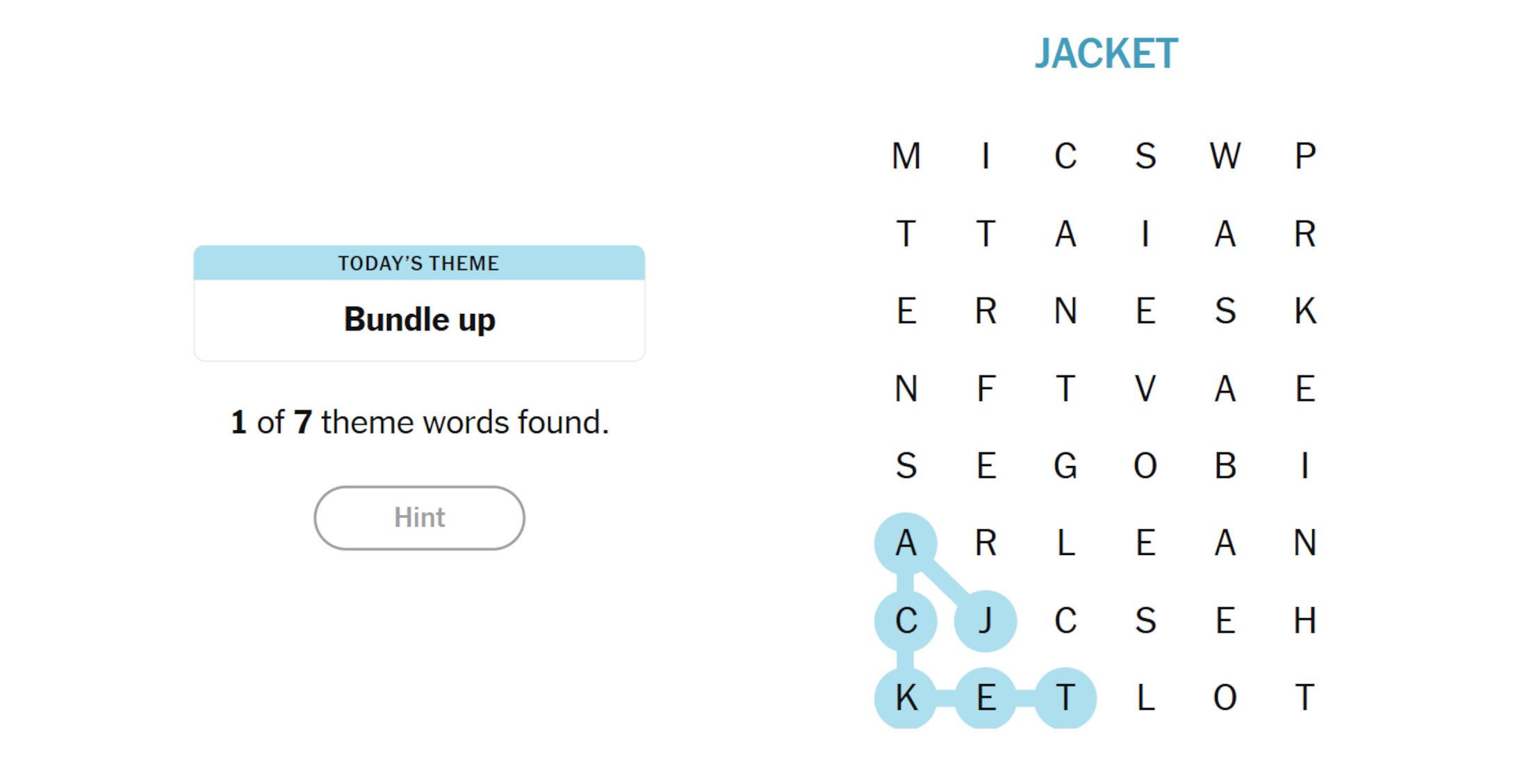 NYT-New York-Times-Game-Strand-January 14, 2025-Spoiler-1