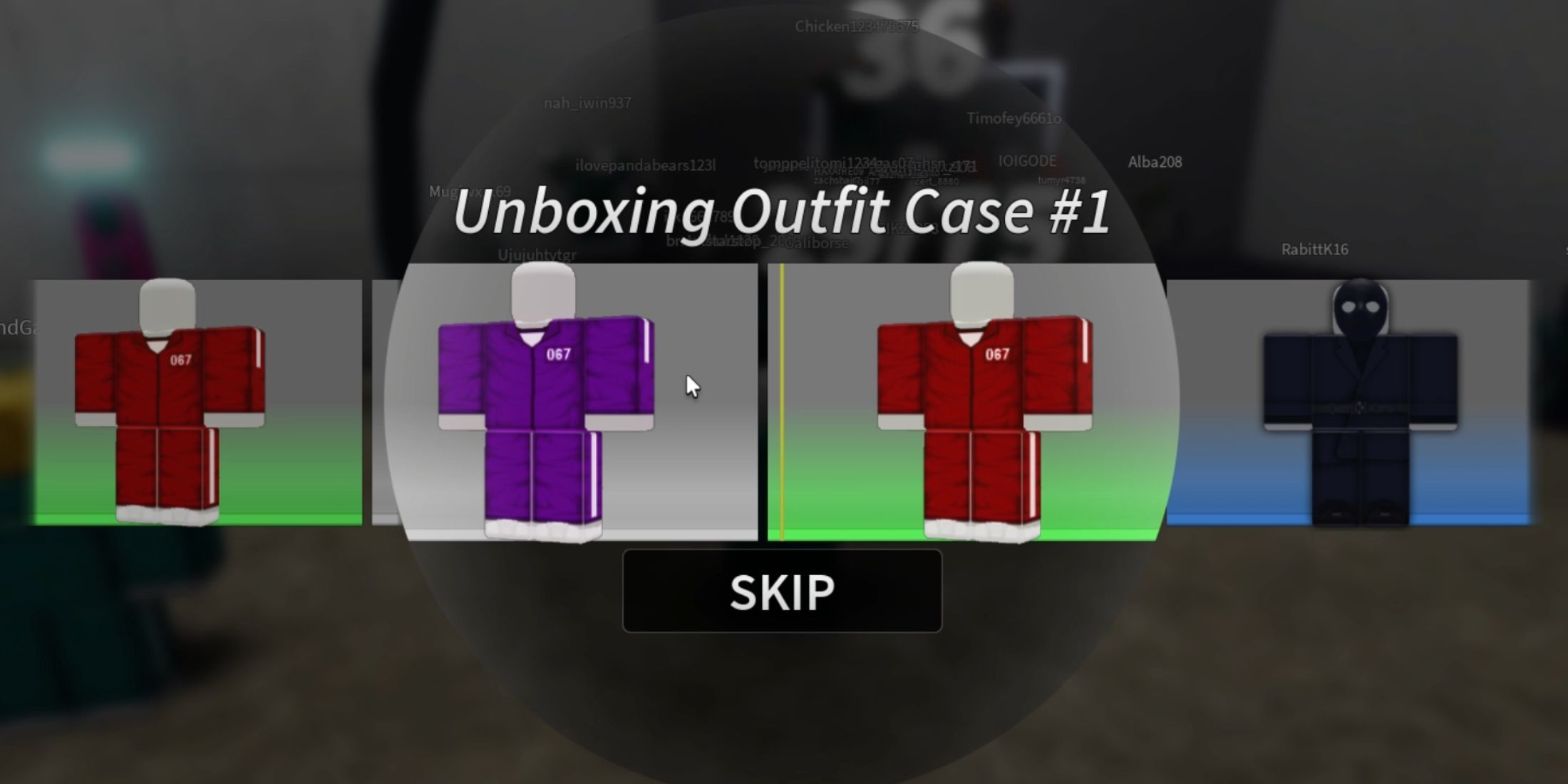 Octopus Game outfit case
